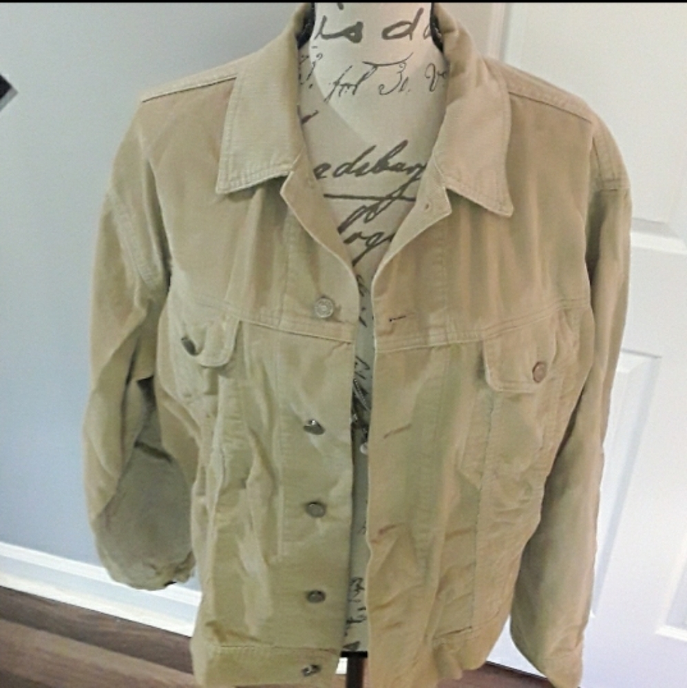 Ralph Lauren Polo Tan Corduroy Thin Jacket